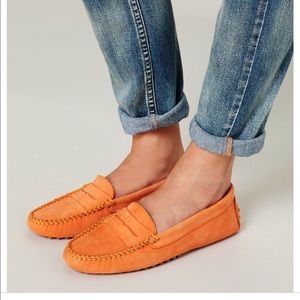 New with tags! GAP leather Orange loafers sz.7.5